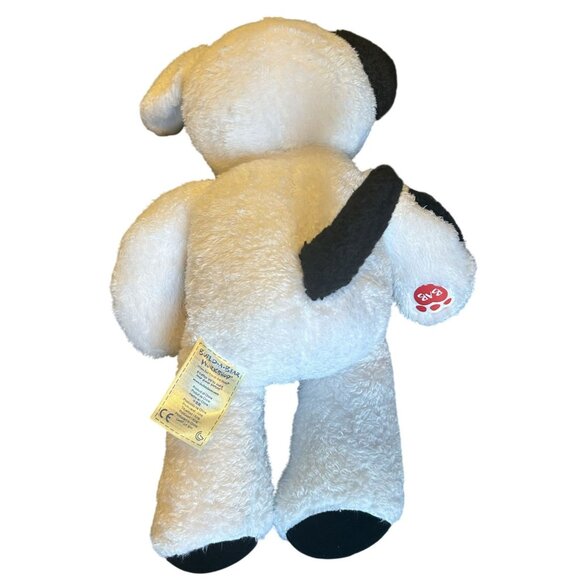 Build-A-Bear White & Black Spots Dog Plush 2015 15" - Picture 2 of 4